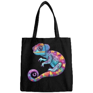 Discover Colorful Chameleon Fantasy Creature Bags