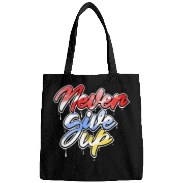 Discover never give up art Bags