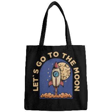 Discover lets go to the moon Classic Bags
