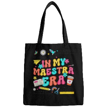 Discover In My Maestra Era Spanish Mexican Teacher Bags