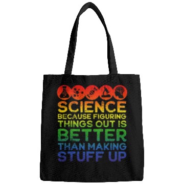 Discover Science Lover, Science Teacher, Science Is Real Bags