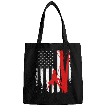 Discover American Flag Arborist For Men Cool Tree Lover Bags