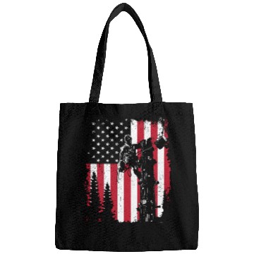 Discover American Flag Arborist For Men Cool Tree Lover Bags