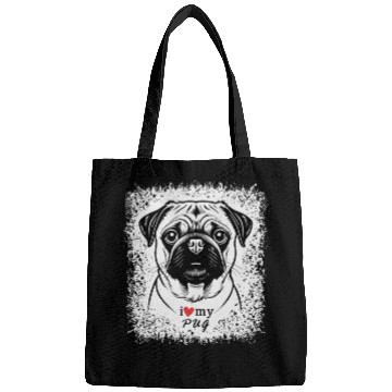 Discover I Love My Pug Bags