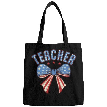 Discover Teacher 4th Of July Coquette Bow Bags