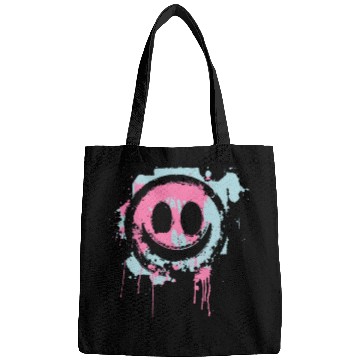 Discover Graffiti Smiley Face - Urban Street Art Bags