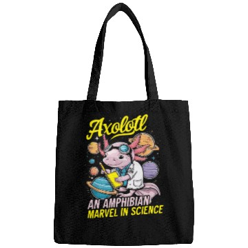 Discover Axolotl Science Teacher Mexican Salamander Bags