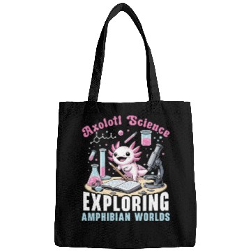 Discover Axolotl Science Teacher Mexican Salamander Bags