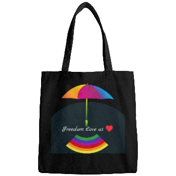 Discover Freedom Love Us  Bags