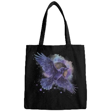 Discover Celestial Raven Clipart Clipart, Crow Bird Witch Bags
