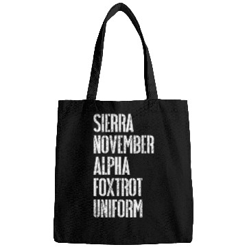 Discover Situation Normal Fucked Military Bags