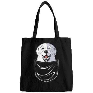 Discover Dog In A Pocket Pet Lover Cute Great Pyrenees Bags