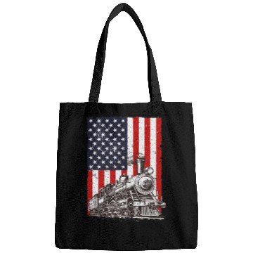 Discover Cool Train Art Train Collector Train Lover Bags