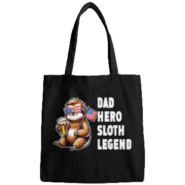 Discover American sloth dad Bags