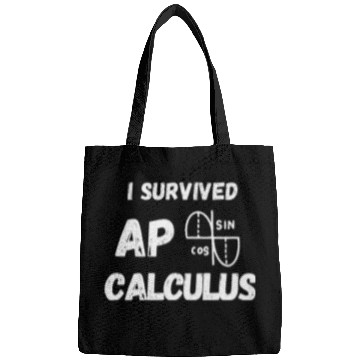 Discover I survived AP Calculus Ap Calc Exam Bags