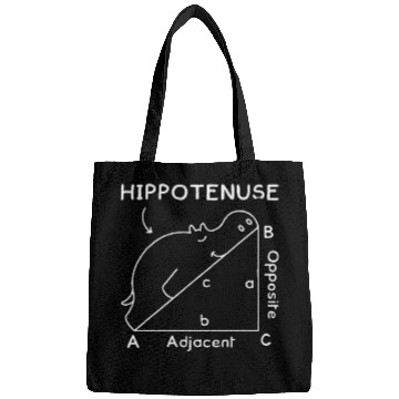 Discover Math Teacher Joke Geometry Hypotenuse Hippotenuse Bags