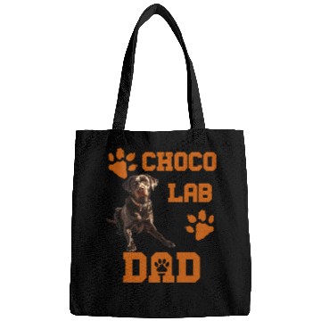 Discover Brown Labrador CHOCO LAB DAD Dog Owners Bags