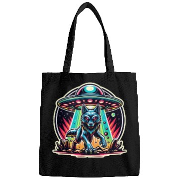 Discover Alien wolf landing Bags