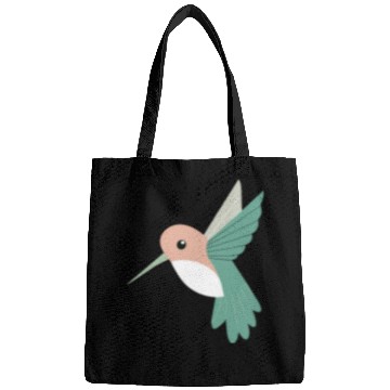 Discover Hummingbird with green beak Bags