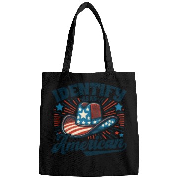 Discover I Identify as an American Proud US American Cowboy Bags