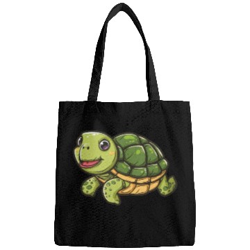 Discover Happy Turtle With A Big Smile Bags