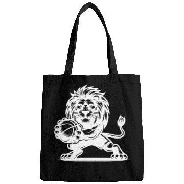 Discover Wild Basketball Lion With Basketball Bags