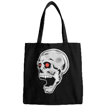 Discover the silver skull looks up Bags