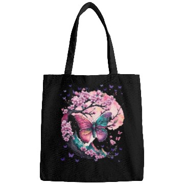 Discover Cherry Blossoms, Butterflies & Mountains - Zen Bags