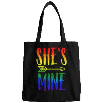 Discover I'm Hers She's Mine LGBT Pride Lesbian Couple Bags