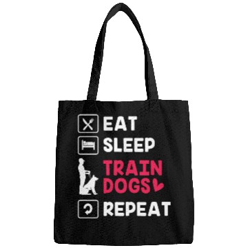 Discover Eat Sleep Repeat Pet Training Funny Dog Trainer Bags