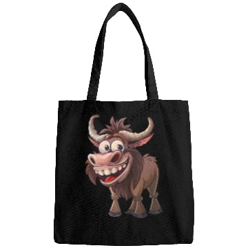 Discover Happy Yak Cartoon Character Fun Bags