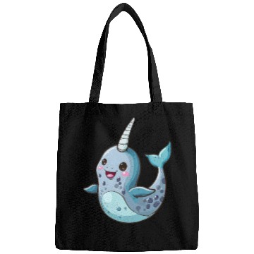 Discover Adorable Narwhal Cartoon Enchantment Bags
