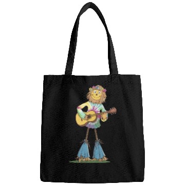 Discover Hippie Scarecrow Playing Guitar Bags
