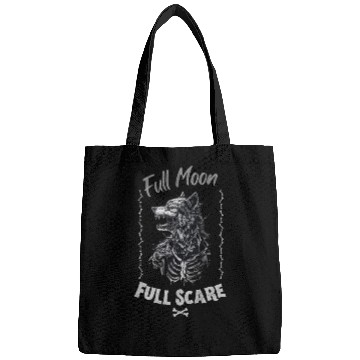 Discover Death Wolf Horror Theme - Intricate Bone Wolf Bags