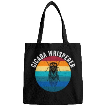 Discover Funny Cicada Whisperer Funny Cicada Magicicada Bags
