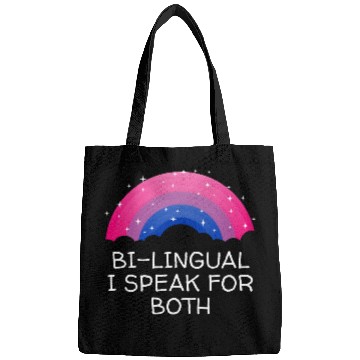 Discover Bilingual I Speak for Both Bisexual Pride Month Bi Bags