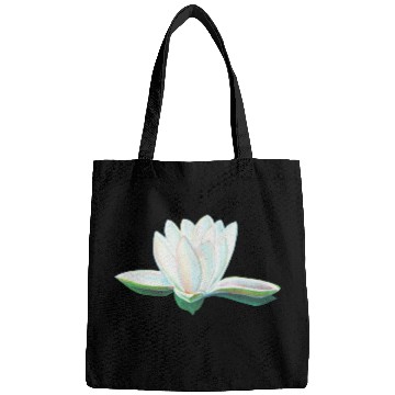 Discover White Lotus Illustration Bags