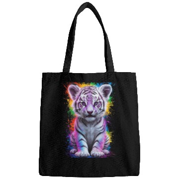 Discover colorful tiger cub Bags