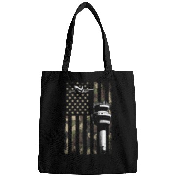 Discover American Flag US, air traffic controller Bags