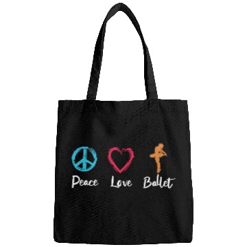 Discover Peace Love Ballet Bags