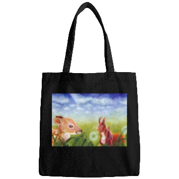 Discover Little Fawn & Squirrel Illustration Bags