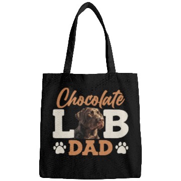 Discover Labrador Owner CHOCOLATE LAB DAD Labrador Dog Bags