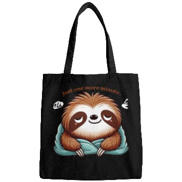 Discover Sloth Just One More Minute Bags