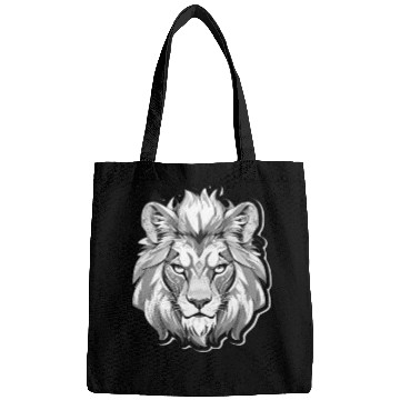 Discover White Angry Lion Bags