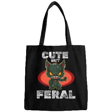 Discover Cute But Wild: Zombie Voodoo Cat For Halloween Bags