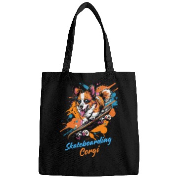 Discover Skateboarding Corgi Adventure Bags