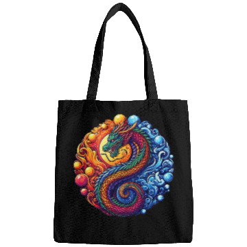 Discover Vibrant Yin Yang Dragon Bags