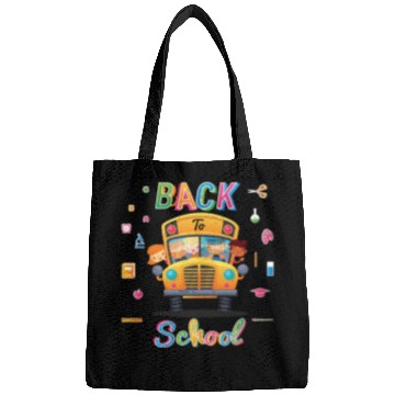 Discover Funny Back To School Welcome School Bus Driver 1st Bags