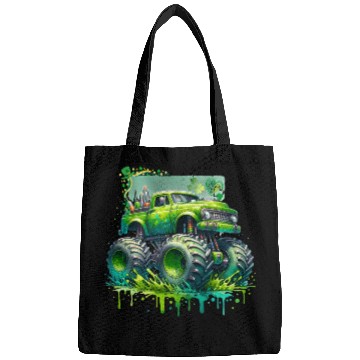 Discover Monster Truck Shamrock Bags
