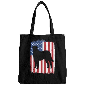 Discover American Flag Patriotic Irish Wolfhound Dog Bags